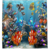 水族館 シャワーカーテン (正面)