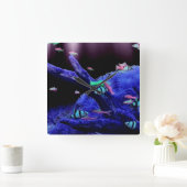 水族館 スクエア壁時計 (ホーム)