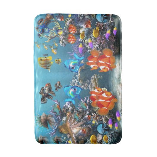 水族館 バスマット (正面縦)