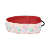 水族館 – 水彩魚のパターン – ライトピンク アスレチックヘッドバンド (右)