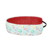 水族館 – 水彩魚の模様 – ライトブルー アスレチックヘッドバンド (右)