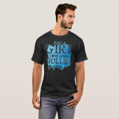 水族館 水 魚 女性 熱帯魚好き女子 Tシャツ (正面フル)