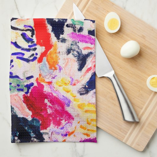 水日本ののそばの女性、マティス キッチンタオル (四つ折り)