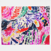 水日本ののそばの女性、マティス フリースブランケット (正面(横))