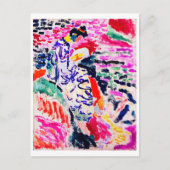 水日本ののそばの女性、マティス ポストカード (正面)