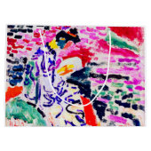 水日本ののそばの女性、マティス ラージペーパーバッグ (裏面)