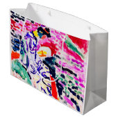 水日本ののそばの女性、マティス ラージペーパーバッグ (裏面アングル)