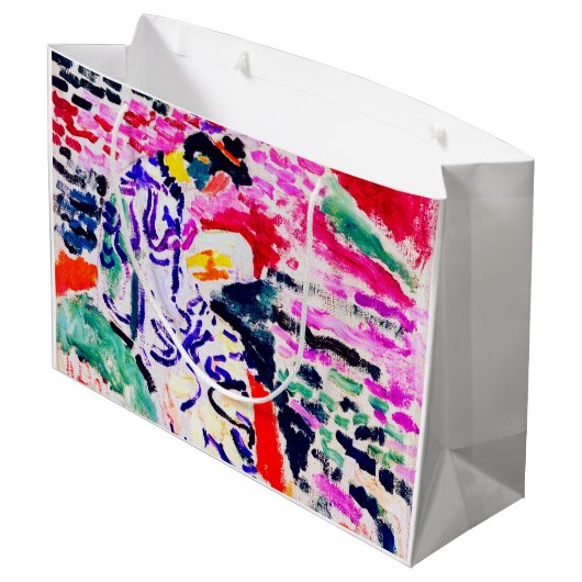 水日本ののそばの女性、マティス ラージペーパーバッグ (裏面アングル)