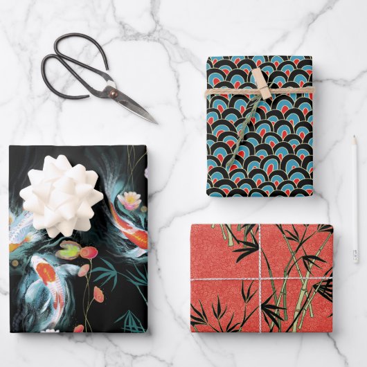 水日本の園ギフト用ラップシートセット ラッピングペーパーシート (正面)