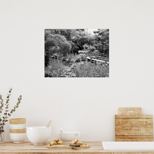 水日本の園 ポスター (キッチン)