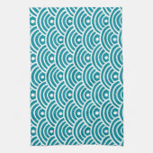 水日本の波 キッチンタオル (縦)