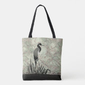 水日本の色さくらんぼ花鶴 トートバッグ (裏面)