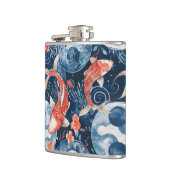 水日本の色の魚 フラスク (左)