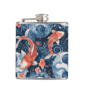 水日本の色の魚 フラスク (正面)