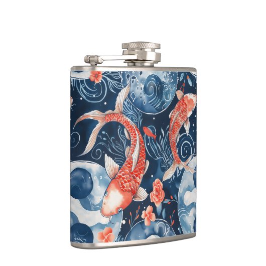 水日本の色の魚 フラスク (右)