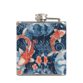 水日本の色の魚 フラスク (裏面)