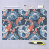 水日本の色の魚 薄葉紙 (クラフト)