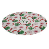 水日本の色アートコイフィッシュロータスリリパッド カッティングボード (角)