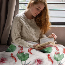 水日本の色アートコイフィッシュロータスリリパッド