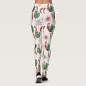 水日本の色アートコイフィッシュロータスリリパッド レギンス (裏面)