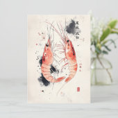 水日本の色エビの書道 招待状 (スタンド正面)