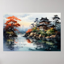 水日本の色景観秋の湖