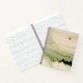 水日本の色景観赤い日光鳥 ノートブック (内部)