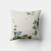 水日本の色植物青い花 クッション (裏面)