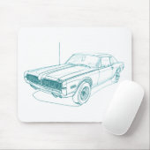 水星のクーガー1968年 マウスパッド (マウス)