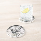 水星のダイムのお金のコースター コースター (側面)