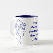 水星のヘッドマグ ツートーンマグカップ (正面左)