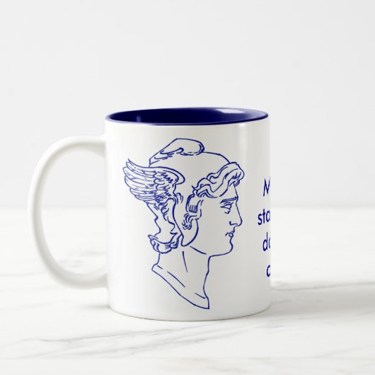 水星のヘッドマグ ツートーンマグカップ (左)