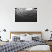 水星の大きなクレーター キャンバスプリント (インサイチュ (寝室))