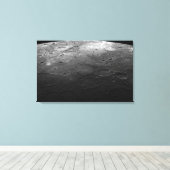 水星の大きなクレーター キャンバスプリント (インサイチュ (ウッドフロア))