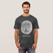 水星の惑星の水彩画の人のワイシャツ Tシャツ