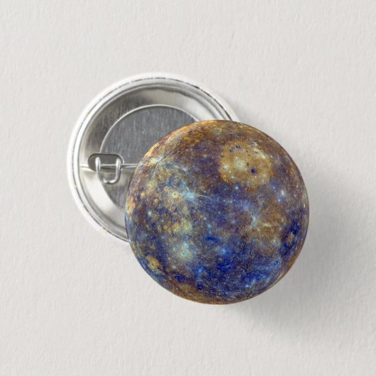水星の惑星Pin 缶バッジ (正面&裏面)