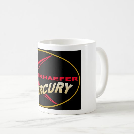 水星の海洋の船外モーターのヴィンテージの一見のコーヒー・マグ コーヒーマグカップ (正面右)