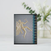 水星を描いたレリーフ、 浮き彫り下 ポストカード (スタンド正面)