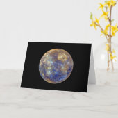 水星カラフルの表示 カード (黄色い花)