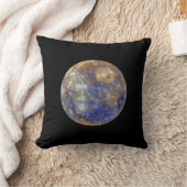 水星カラフルの表示 クッション (ブランケット)