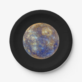 水星カラフルの表示 ペーパープレート