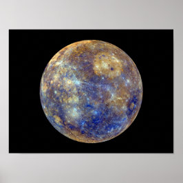水星カラフルの表示 ポスター