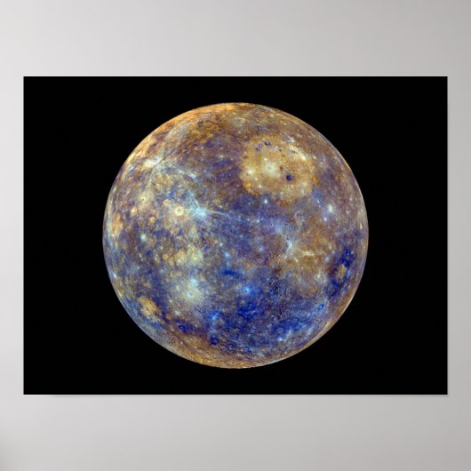 水星カラフルの表示 ポスター (正面)