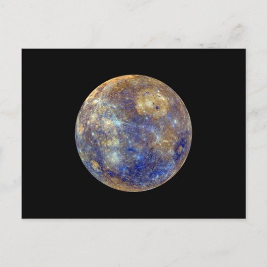 水星カラフルの表示 ポストカード (正面)