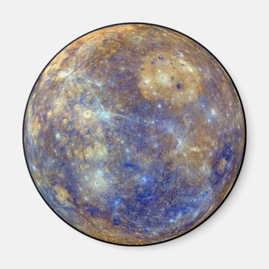 水星カラフルの表示 マグネット (正面)