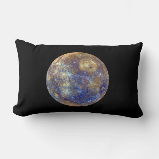 水星カラフルの表示 ランバークッション (正面)