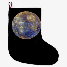 水星カラフルの表示 ラージクリスマスストッキング