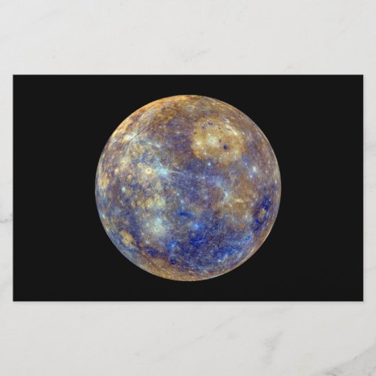 水星カラフルの表示 便箋 (正面)