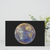 水星カラフルの表示 便箋 (スタンド正面)