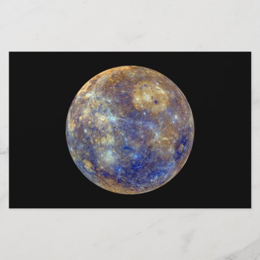 水星カラフルの表示 便箋 (正面)